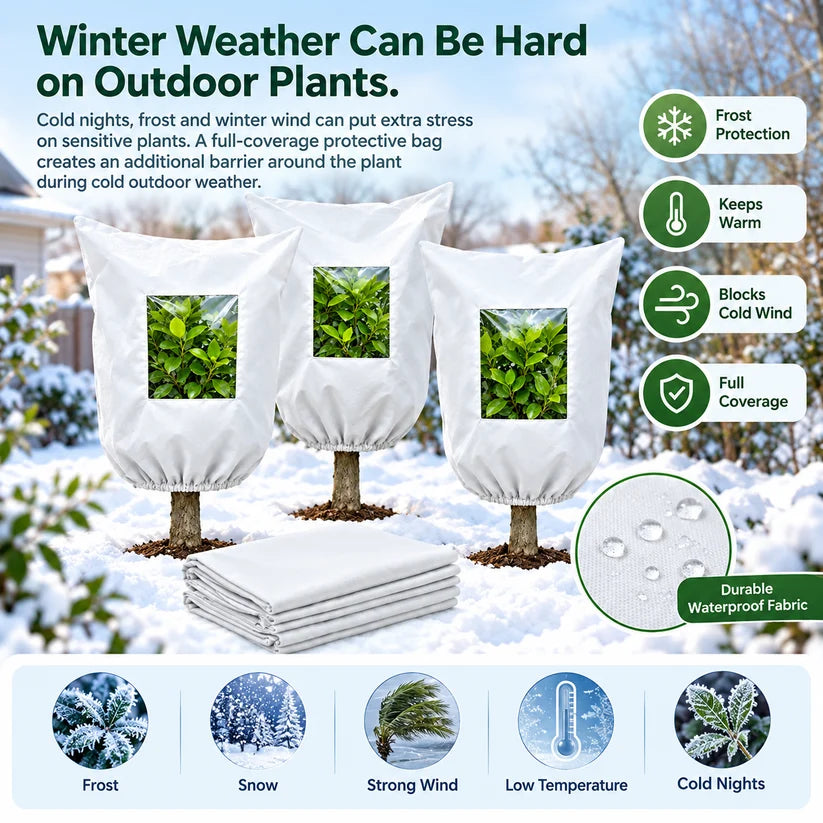 Plant Frost Protection Cover - Winter Frost Protection For Trees, Plants, And Shrubs