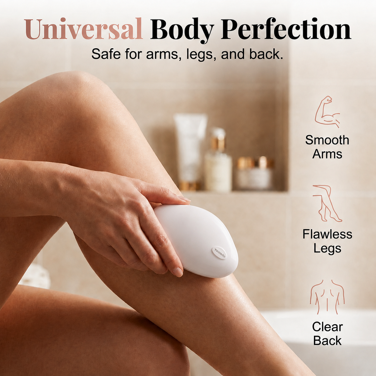 ✨49% OFF NOW! Palm‑Fit Hair Eraser for Quick At‑Home Grooming, Painless Crystal Hair Remover, Eco‑Friendly Reusable Physical Hair Removal Tool for Legs, Arms & Body