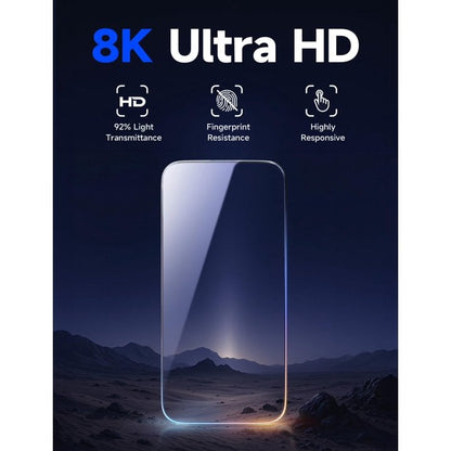 📱Military Grade Shatterproof 8K HD Auto Dust-Elimination Bubble Free Tempered Glass with Ultra Fit Tray