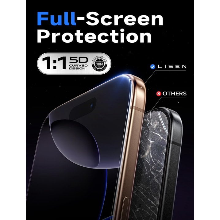 📱Military Grade Shatterproof 8K HD Auto Dust-Elimination Bubble Free Tempered Glass with Ultra Fit Tray