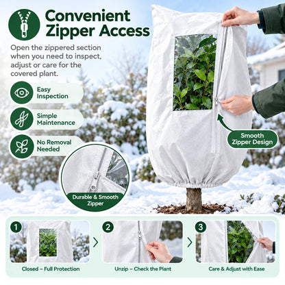 Plant Frost Protection Cover - Winter Frost Protection For Trees, Plants, And Shrubs