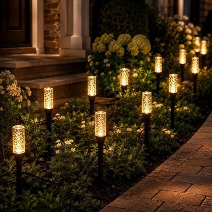 ✨Last Day 49% OFF✨Solar Pathway Lights Outdoor Crystal Bubble